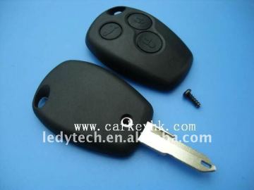 Renault key blank,3 button remote car key case shell cover no logo