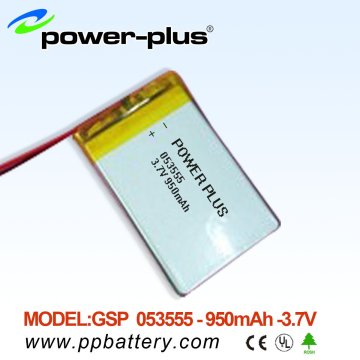 No Explosion Charging Lithium Polymer Batteries 053555 950mah /3.7v