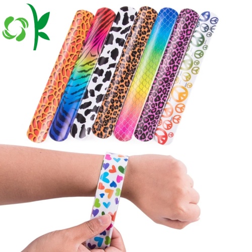 Reglas profesionales de silicona Slap Snap Bracelet para niños