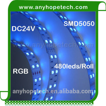 China supplier wholesale SMD5050 480LEDs led flex strips rgb