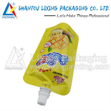 LIXING PACKAGING silver spout pouch, silver spout bag, silver pouch with spout, silver bag with spout, silver spout pouch bag