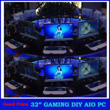 New invention of computer ,all in one pc with 32" LED monitor DIY computer hardware, assembled desktop computer gaming pc