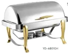 Stainless Steel Chafing Dish (GRT-6801-1) for Keeping Food Warm