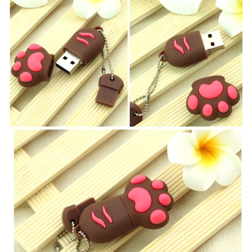 Cat-claw Silicone U Disk Cover USB Dust Case