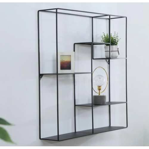 Stylish and simple metal wall-mounted shelf