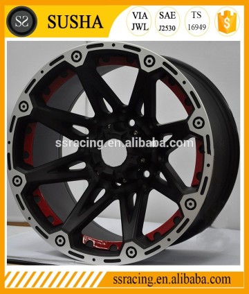 SS wheels Supply Black Machined 4x4 alloy Wheels