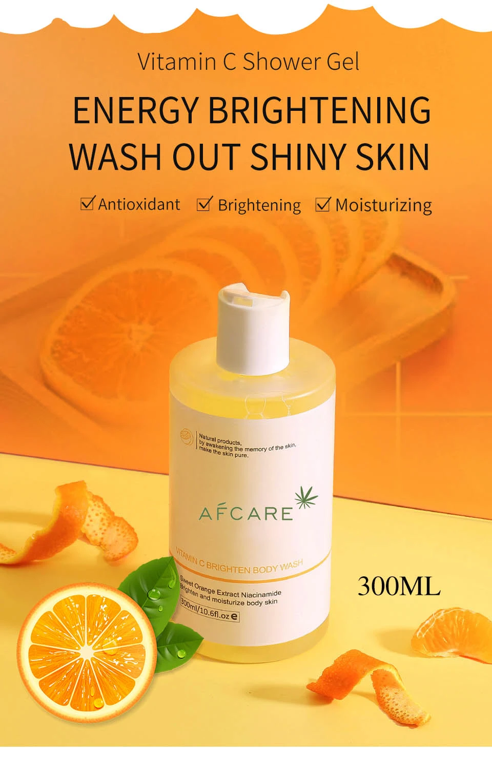 OEM/ODM Charcoal Essence Moisturizing Soothing Shower Gel Natural Herbs Organic Deep Cleansing Nourishing Skin
