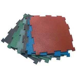 Interlock rubber flooring