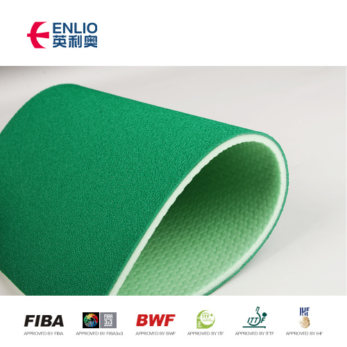 Multi-Sport Purpose High Rebound เสื่อแบดมินตัน PVC Sport Flooring