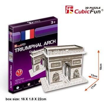 puzzle 3d- Triumphal Arch (France) patent world architecture 3d puzzle