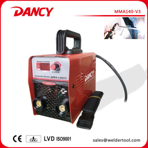 Welding machine family or small repair shop use MMA140 pocket size IGBT welder
