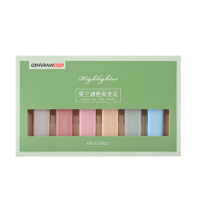 Fashionable Quality 6-Color Chisel Tip Fluorescent Highlighter Pens G-05051