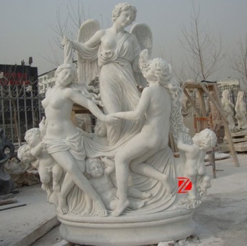 stone garden lady statues