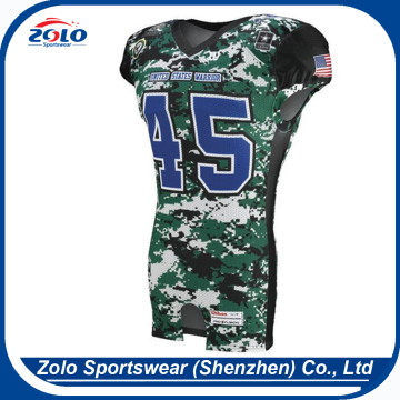 Best quality sublimated custom camo football jerseys