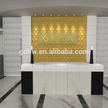 vacuum plastic partition 3D wall board pannels