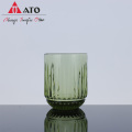 Clear Tumbler Ribbed Glass Cup cho đồ uống nước