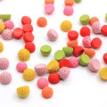 Kawaii Little Wool-like Ball Flatback Resins Handmade Craft Decor Cabochon DIY Toy Decoration Charms Spacer