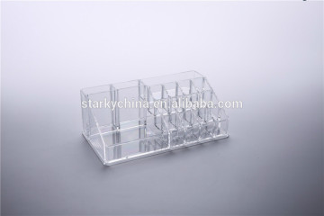 acrylic makeup organizer brushes holder, acrylic lipstick tower, nail polish shelf acrylic