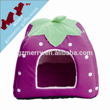 Strawberry shaped colorful pet home pet bed
