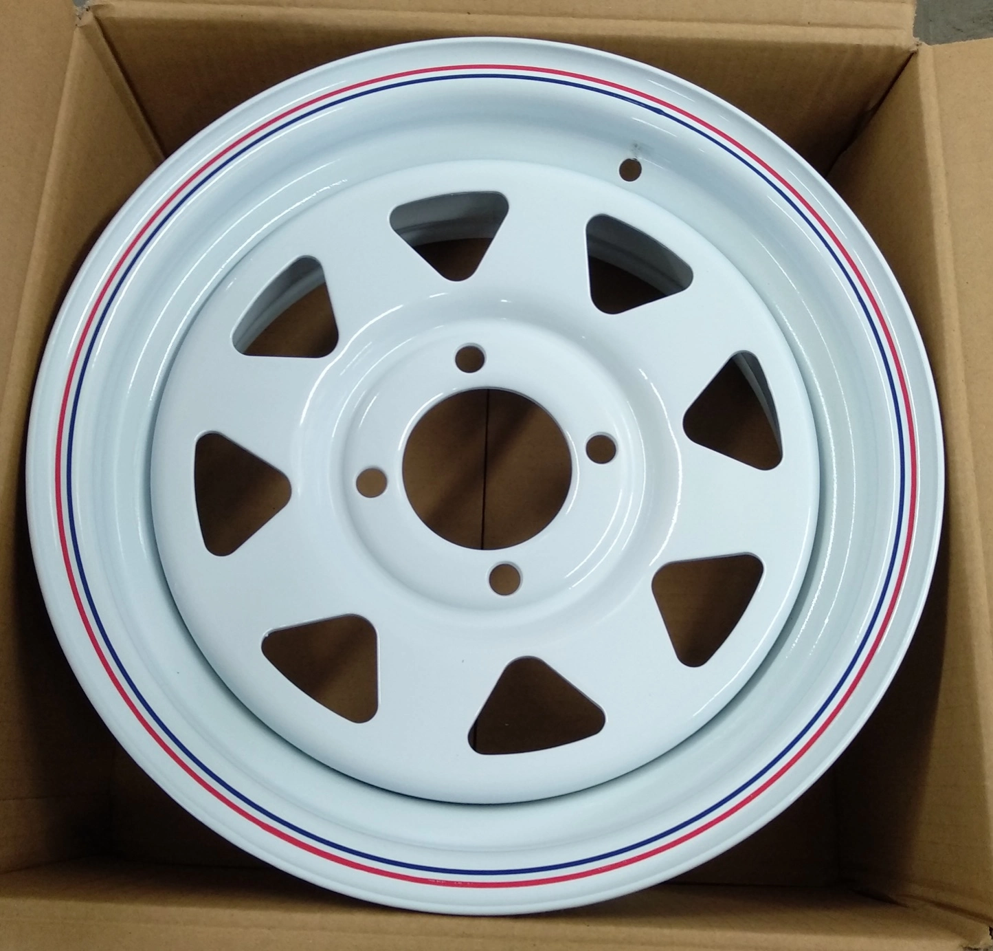 15 White 4x4 Off Road For Car Steel Wheel Rim1