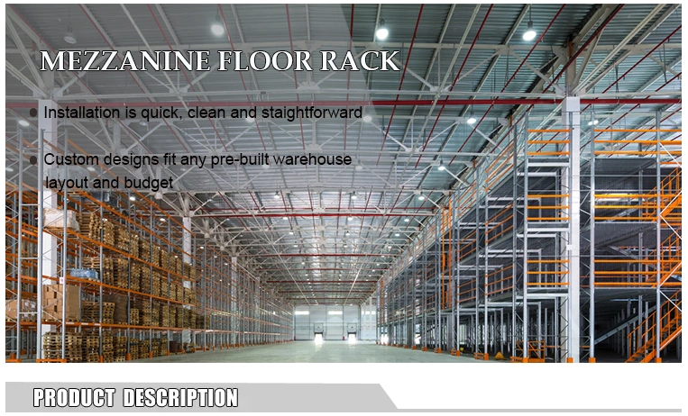 Ebil Warehouse Storage Racking Customized Steel Structure Mezzanine Ss400 Platform