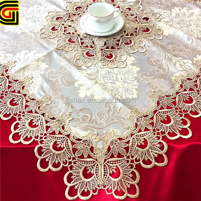 jacquard fabric lace table cloth