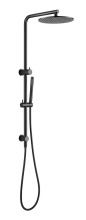 Top Water Inlet Gun Metal Shower Set
