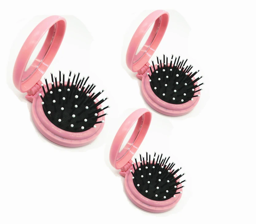 Bag Size Portable Mirror Brush for Travel