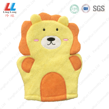 Lion style children bath gloves product