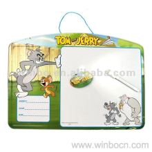 Portable cartoon students tin white board