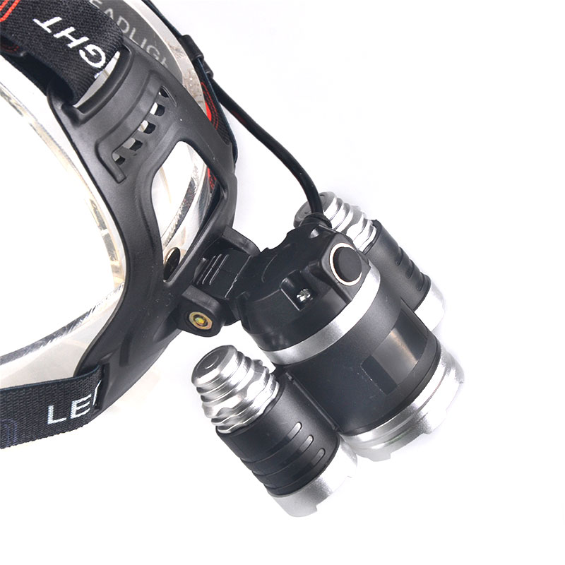 Hot Waterproof Adjustable Focus Head Lamp 1000lm T6 R2 LED Rechargeable Work Light Zoomable Flashlight Headlamp