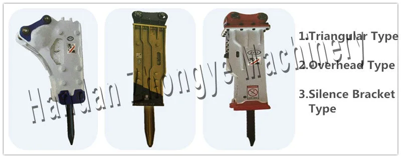 High Quality Jack Hammer Top Type Breaker Hammer Hb20g with 135mm Chisels