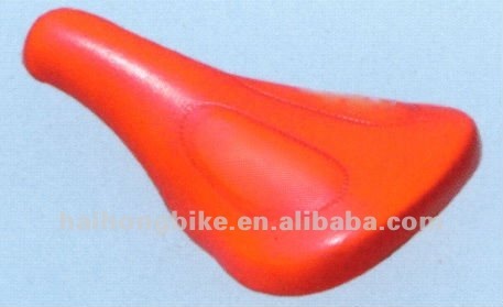 Cool durable plastic orange sport BMX saddle