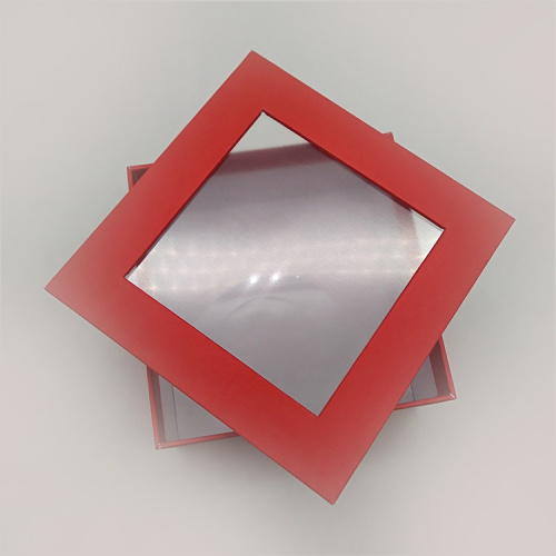 Rice Cake Window Paper Red Gift Box