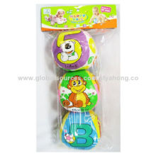 5-inch Developmental Baseballs with Bell, Made of PVC and Leather