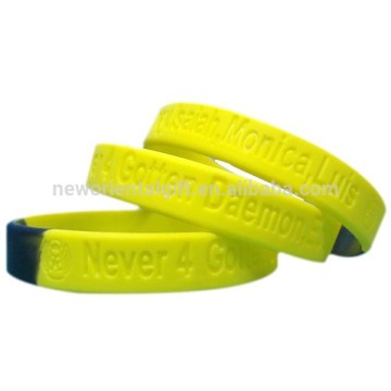 Segmented Color Silicone Wristbands,Blank Silicone Wristbands,Silicone Bracelets