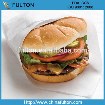 PE coated sandwich paper wraps/food grade sandwich food wrap paper/sandwich wrapping paper