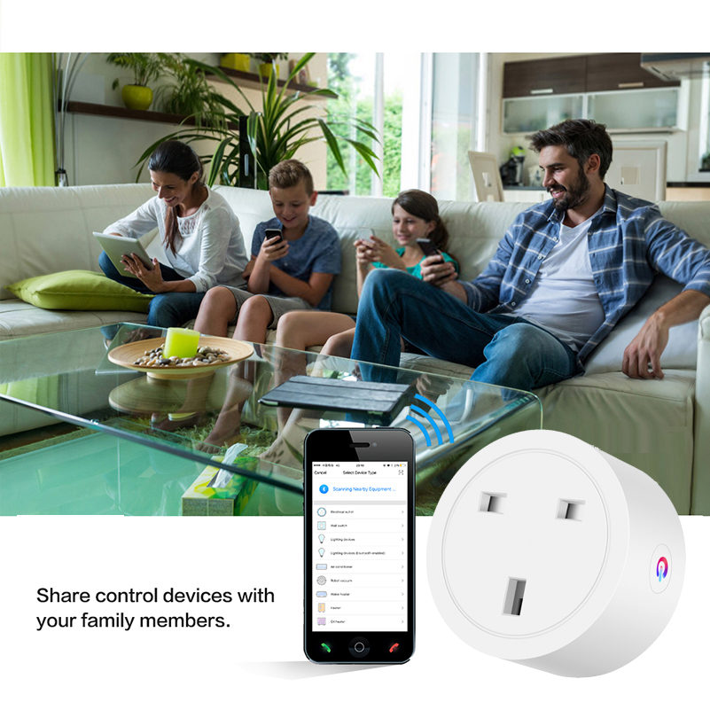 Chaoran Wholesale Alexa Amazon Echo Smart Wall Socket UK WiFi Enable UK Plug