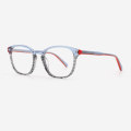 Round Laminated Acetate Unisex Optical Frames 23A3060