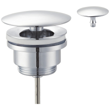 New Design Lavatory Push Dome Click Clack Pop Up Drain Plug Assembly