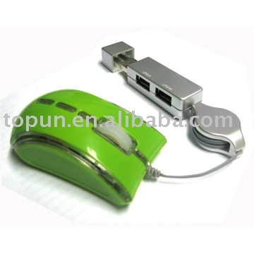 USB 2.0 Hub Mouse TP-BX065H (Hub Mouse, USB Hub Mouse)