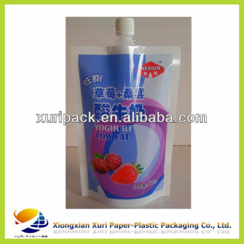 Custom design yogurt spout bag