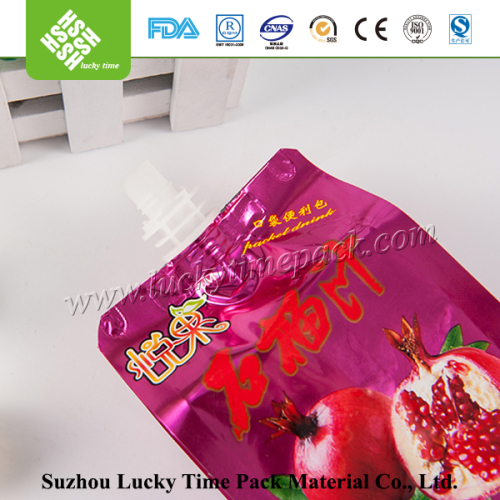 Custom Printed Pomegranate Fruit Juice Spout Pouch