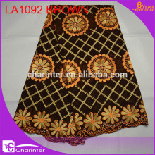 big lace fabric swiss voile lace latest swiss lace fabric cotton lace nigerian lace fabric with sequins lace fabrics LA1092