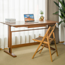 Height Variable Bamboo Table