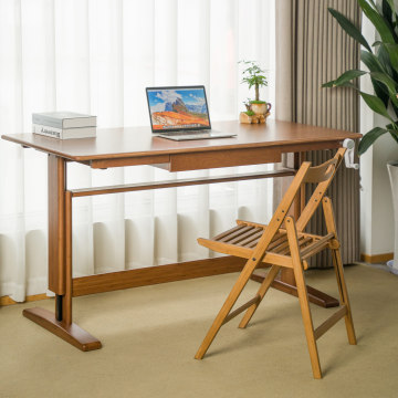 Height Variable Bamboo Table