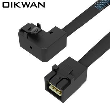 MiniSAS HD SFF-8643 to SFF-8643 Lateral Bending Cable