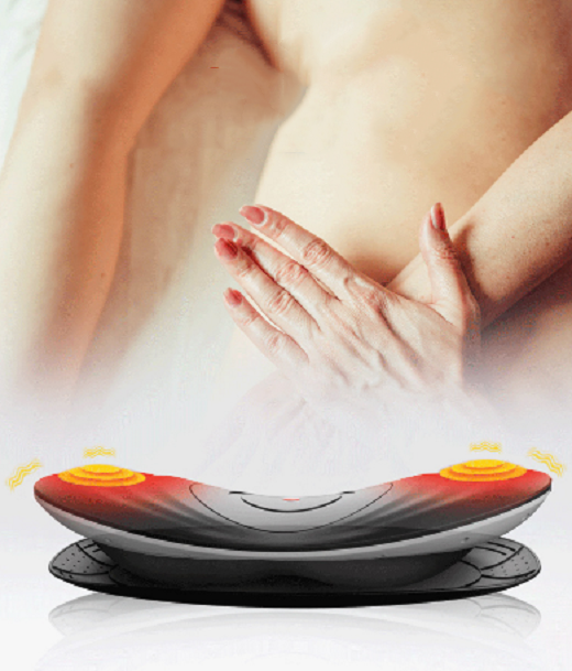 Abs pc magnetic lumbar massager with heat