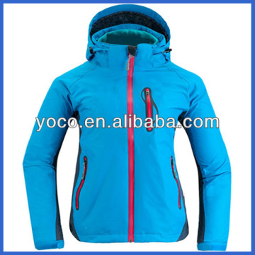 Functional wear breathable womens ski jacket with laser pocket