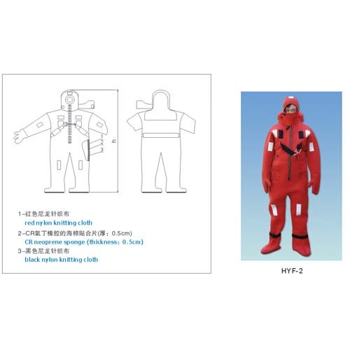 INSULATED IMMERSION AND THERMAL PROTECTIVE SUIT